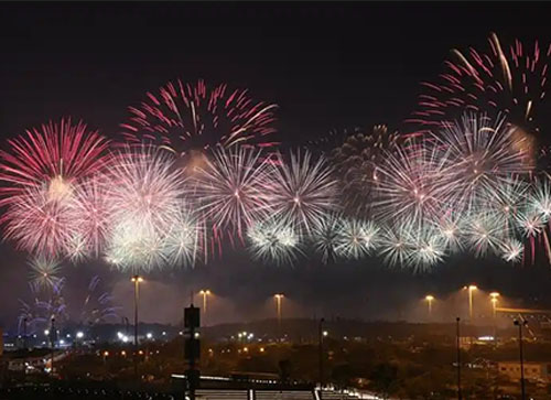 凤城市焰火晚会